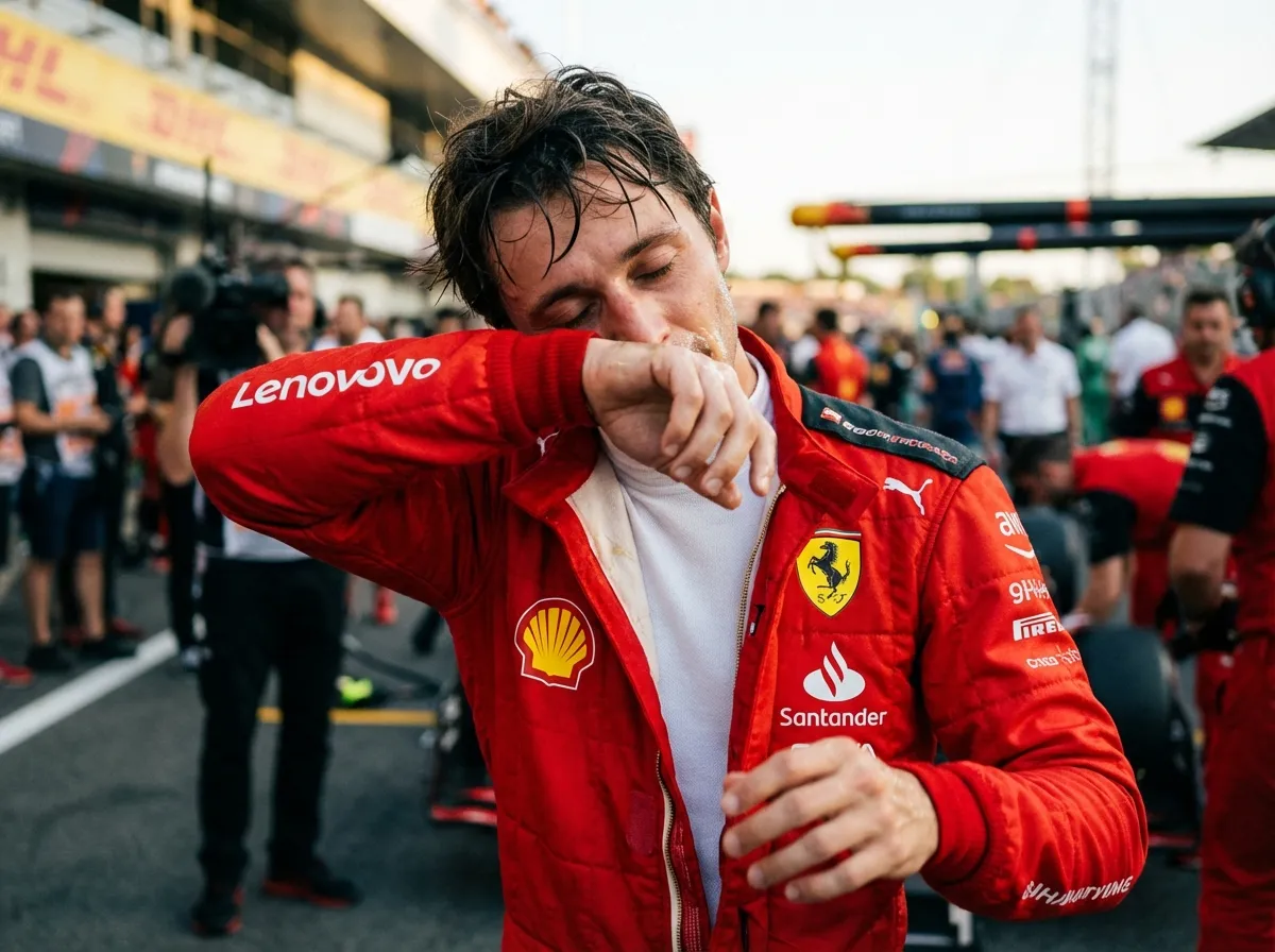 After the champagne shower, there are these moments where you can see the exact microsecond the fatigue catches up and makes them look almost human. Almost.